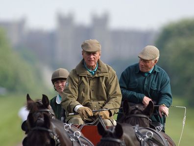 Prince Philip carriage driving in 2004