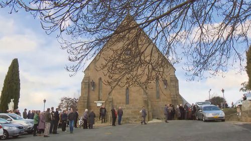 Clare Nowland's funeral service in Cooma.