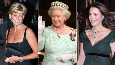 Royals wearing emerald jewels