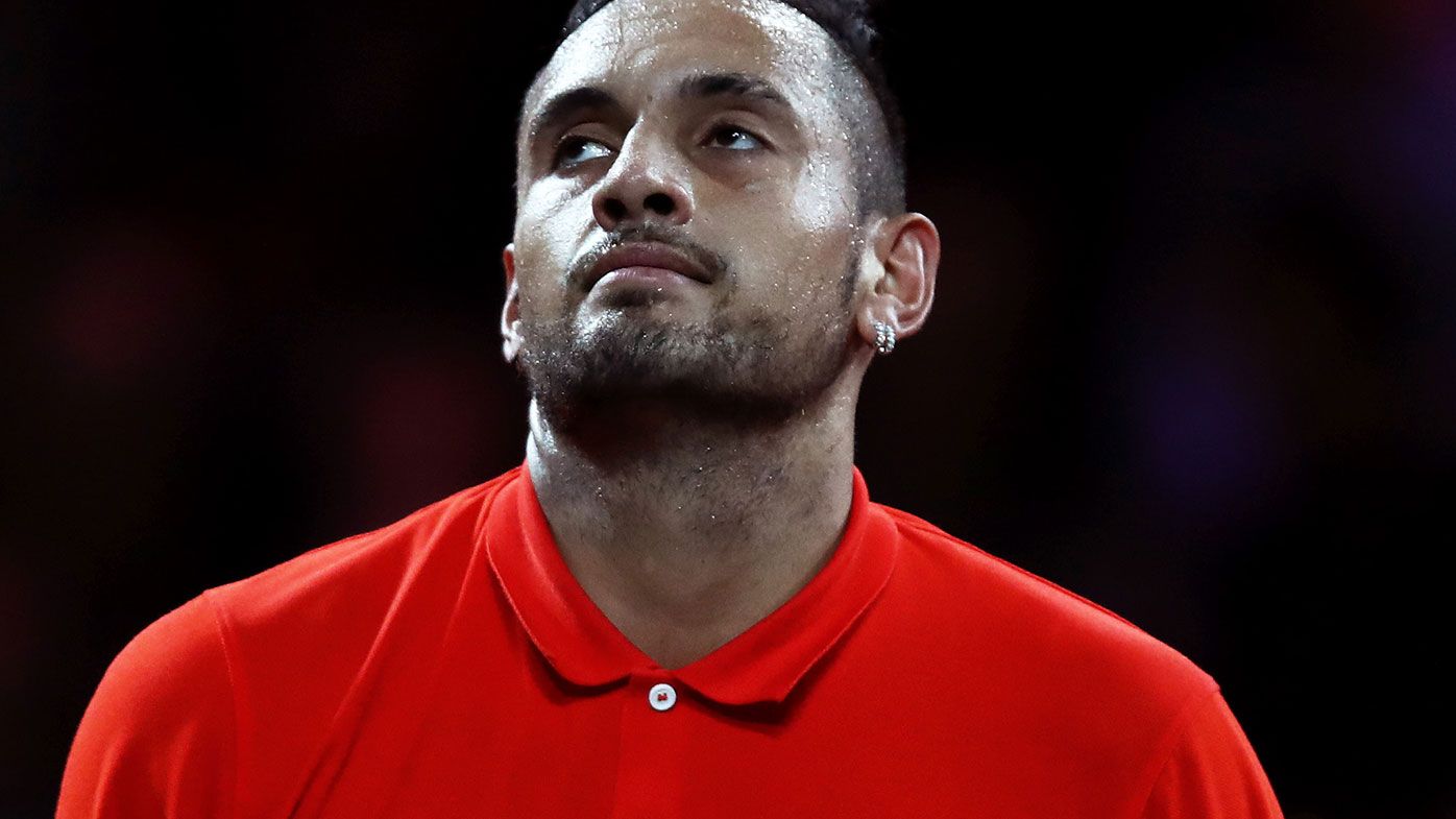 Nick Kyrgios has been troubled by a shoulder injury.