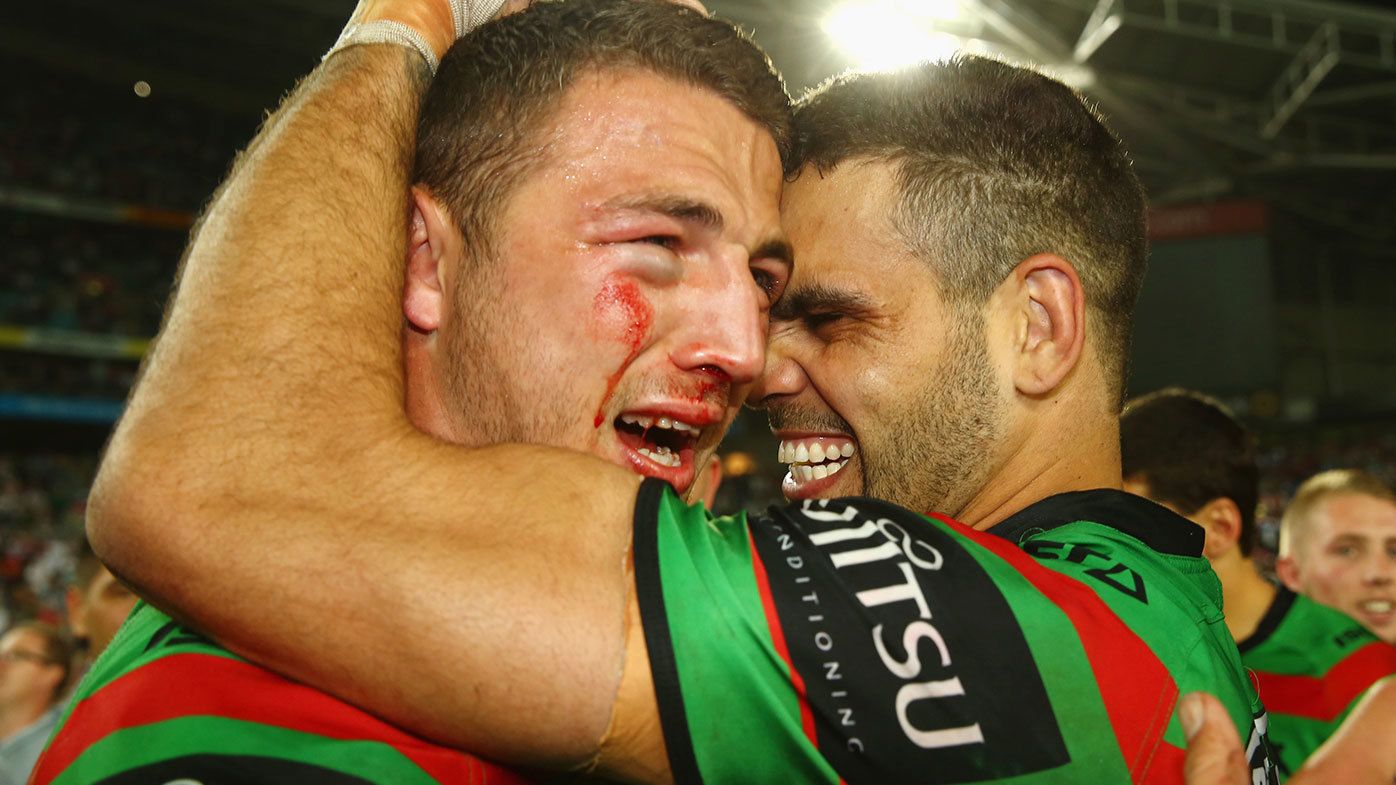 South Sydney great Sam Burgess reveals he almost lost his eye in iconic grand final moment   