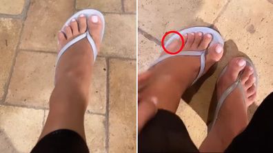 Kim Kardashian, Instagram video, six toes, rumours