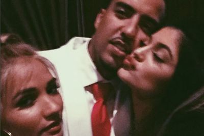 The birthday boy posed with Kylie Jenner who was at the bash with her pal. No sign of Kendall though.