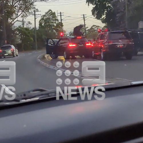 A NSW Police incident has unfolded in front of shocked drivers in Sydney's upper north shore on Friday evening.