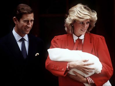 Prince Charles & Princess Diana with Prince Harry