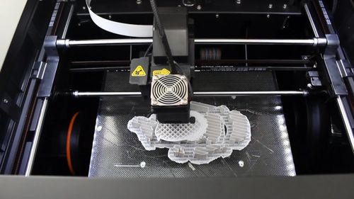 The scans are used as a blueprint by a 3D printer. (Rutly)