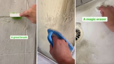 Shower cleaning hacks TikTok