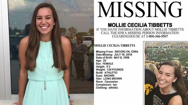 US college student Mollie Tibbetts is still missing