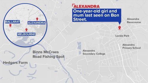 The pair were last seen in the Victorian town of Alexandra three days ago. (9NEWS)