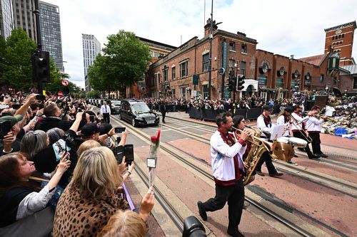 Ozzy Osbourne's funeral cortege 