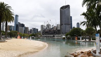 Brisbane CBD from Southbank