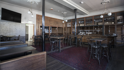 A general view of inside the Paddo Inn in Paddington photographed through a window on May 02, 2020 in Sydney, Australia. Bars and pubs across Australia have been shut since the federal government closed all non-essential business.