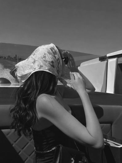 Tess Crosley shares photos of herself on a boat, February 2026