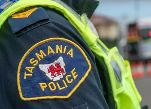 Tasmania Police officer stock image