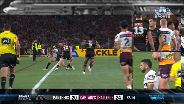 NRL Grand Final 2023: Scottie Pippen interview slammed by fans, Panthers vs  Broncos, video