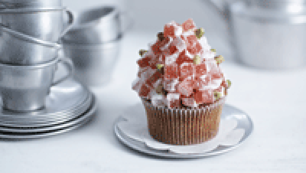 Turkish delight cupcakes