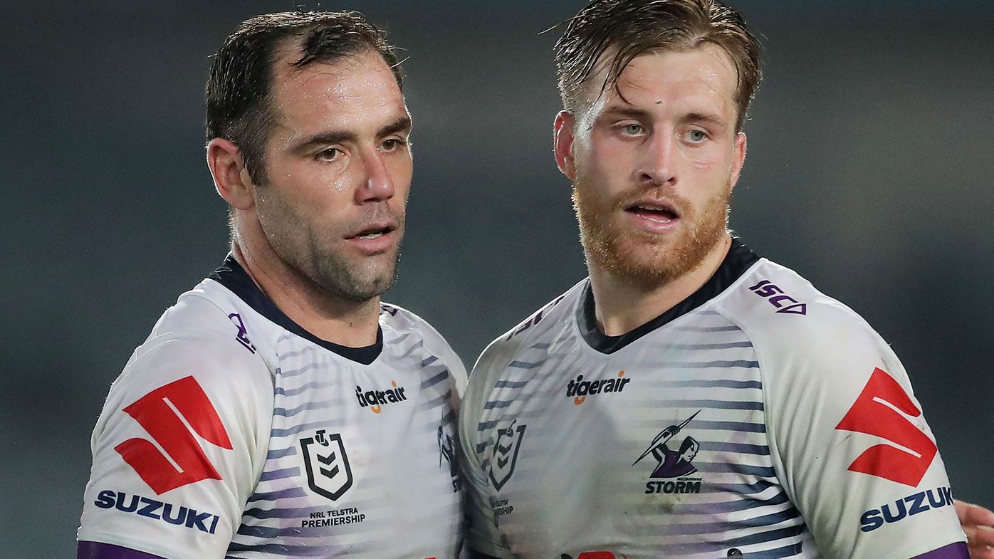 Cameron Smith (L) and Cameron Munster (R) as teammates during the 2020 season