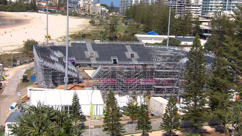 The brand new velodrome, now ready for racing. (9NEWS)