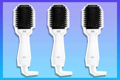 9PR: BondiBoost Blowout Brush Pro Hair Dryer & Hair Brush [75MM] - Oval Shape Hair Styler & Volumizer for Smooth/Frizz-Free Results - Great for All Hair Types - 3X Heat/Speed Options - 360° Airflow Vents