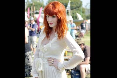 Florence goes for the ethereal look and looks stunning, but is it all a bit too much?<br/><br/><i>Florence Welch backstage at Glastonbury Festival 2010 <br/>Image: Roger Southwell/Snappermedia </i>
