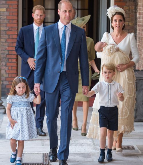 The Cambridges were seen together for the first time as a family of five. Picture: AAP