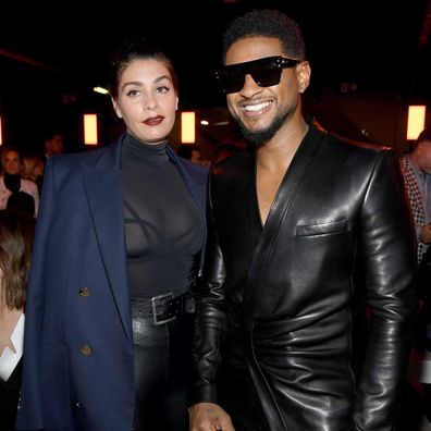 Jenn Goicoechea and Usher.