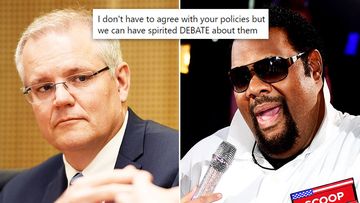 Hip hop promoter Fatman Scoop has questioned Prime Minister Scott Morrison over his decision to pull a mashup video featuring his profanity-laced song “Be Faithful”.