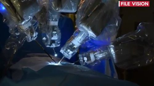 Breakthrough robotic surgery was used to remove Freyja's tumour. (9NEWS)