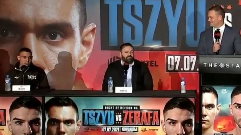 Tim Tszyu, Michael Zerafa exchange barbs at heated press conference, rivalry fight locked in