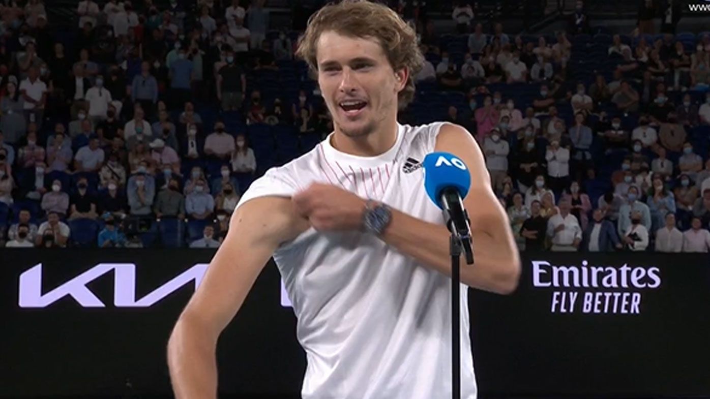 Alexander Zverev's golden response to ditching tank top, reveals Olympic gold medal is missing 