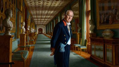 The portrait was painted following the duke's retirement in 2017.