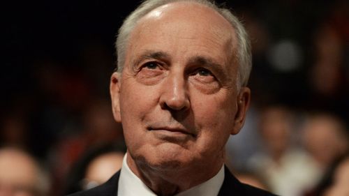 Former Prime Minister Paul Keating at the Labor party launch in western Sydney. (AAP)