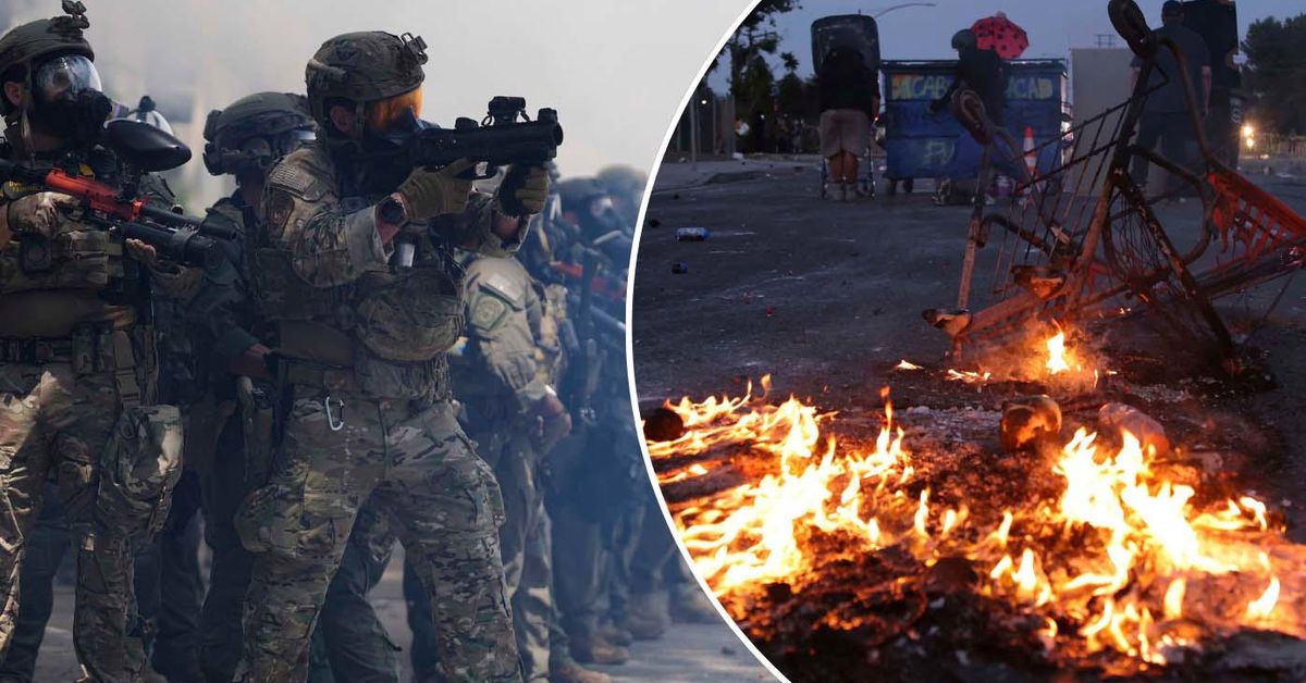 Police, protesters clash in violent upheaval in LA