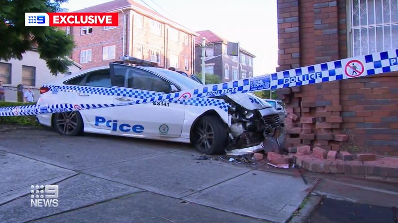 Two officers injured during police car crash in Sydney's east | Nine.com.au