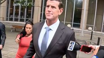 Ben Roberts-Smith outside court yesterday.