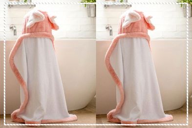9PR: The Little Linen Company Baby Plush Hooded Towel﻿