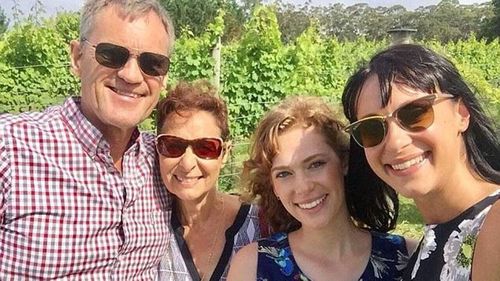 Relatives and friends paid tribute to the Falkholt family at a funeral for Lars, Vivian and Annabelle. (Supplied)