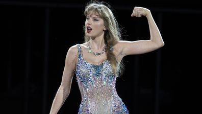 Taylor Swift performs during "The Eras Tour," May 5, 2023, at Nissan Stadium in Nashville, Tenn.