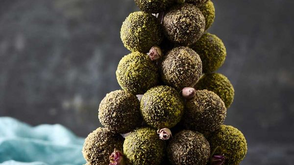 Darren Purchese's cafezinho do Basil brigadeiro (Brazilian coffee truffle tower) for Nespresso