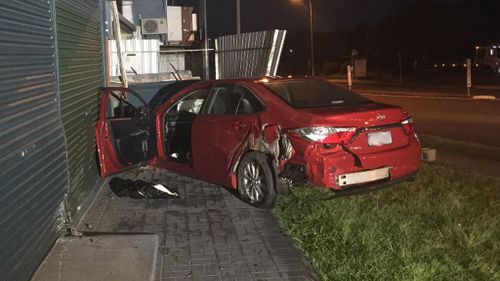 Police were called to the Logan shops just before 4am. (9NEWS)