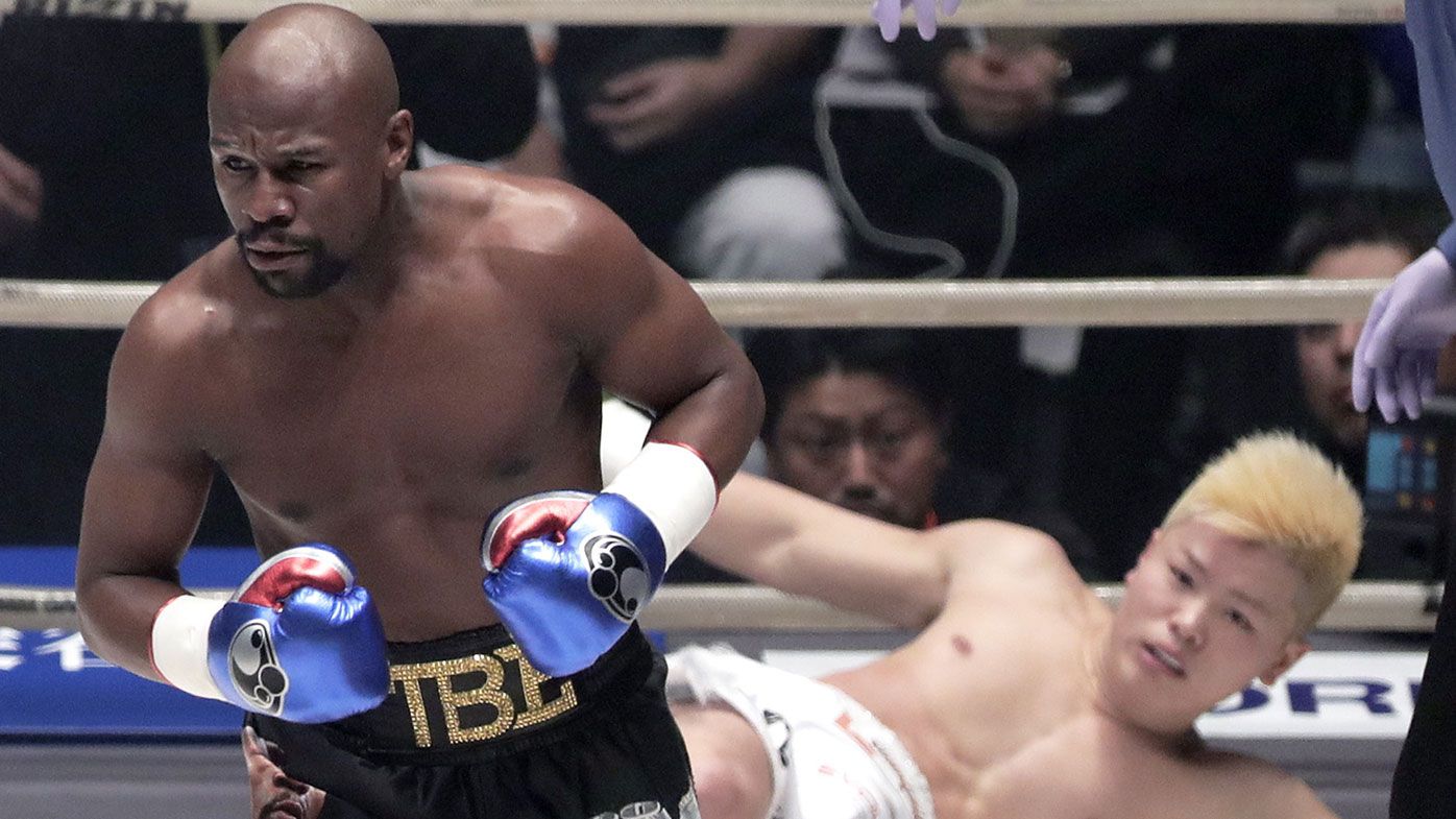 Floyd Mayweather stops Tenshin Nasukawa in exhibition