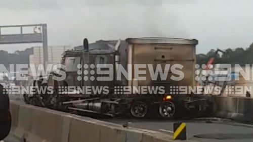 A truck carrying fuel has exploded on the M5 in Sydney’s south this morning, sparking road closures. (9NEWS)