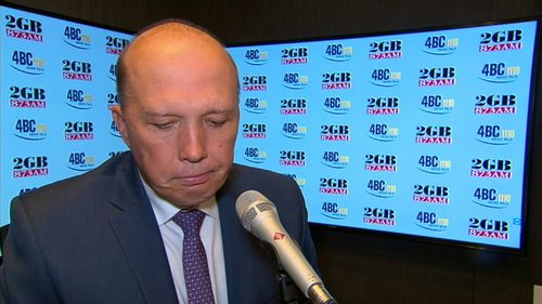 Immigration Minister Peter Dutton was overcome by emotion by the caller. (2GB)