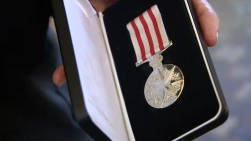 "Frank" Cahir's Distinguished Service Medal. (9NEWS)