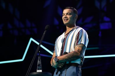 Guy Sebastian accepts the ARIA Award Song of The Year during the 33rd Annual ARIA Awards 2019 at The Star on November 27, 2019 in Sydney, Australia