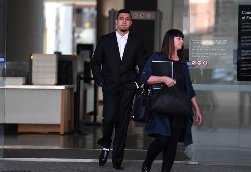 Daniel Maxwell leaves court in Brisbane. (AAP)