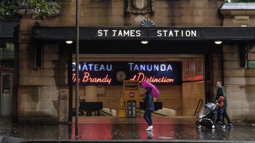 Wet weather in Sydney.