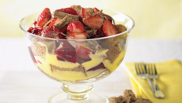 Choc berry triffle