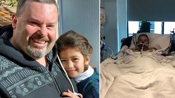 Jason ‘Buddy’ Miller with his daughter before contracting two deadly infections following a holiday in the Philippines.