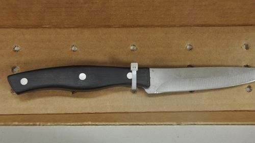 The knife used to stab Payton Leutner. (Waukesha Police)